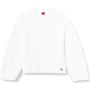 HUGO Dames Wit Knitted Sweater, wit, L