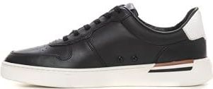 BOSS Clint Tenn herensneakers van leer met cupzolen en kenmerkende details. Maat zwart, 39 EU, zwart.