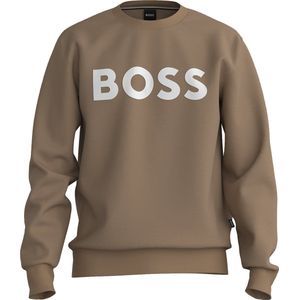BOSS - Soleri - Sweatshirt - Midden Beige - Regular Fit - Katoen