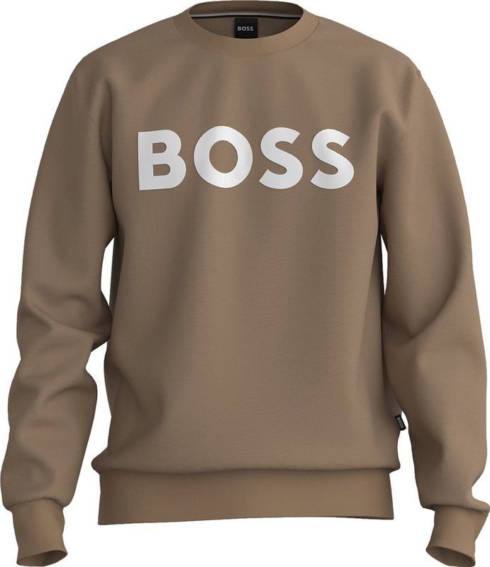 BOSS - Soleri - Sweatshirt - Midden Beige - Regular Fit - Katoen