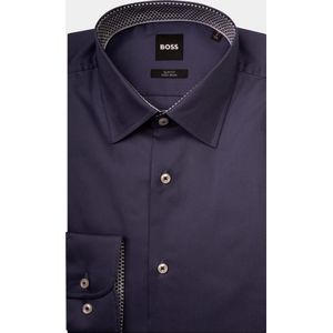 BOSS - H-HANK-kent-C3-214 - Business Hemd - Blauw - Lange Mouw
