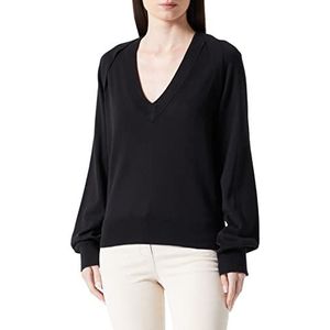 BOSS C_fimarissa Pull tricoté pour femme, Noir 1, XL