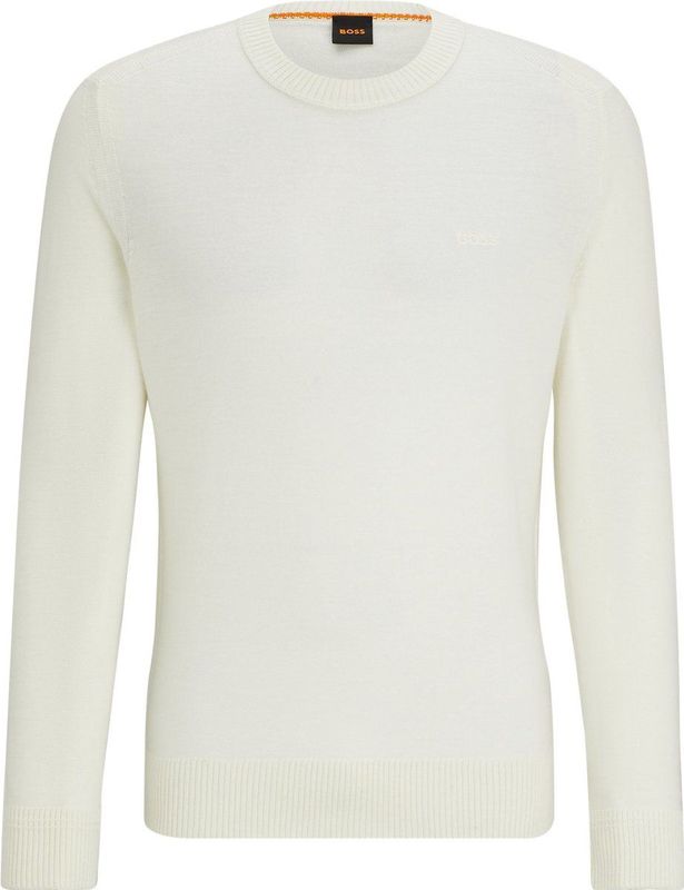 BOSS Pullover Avac Wol Ecru - Heren - Pullovers