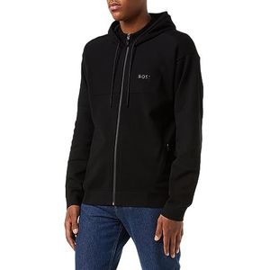 BOSSvoor mannen. 50498535 Tasomo sweatshirt jas zwart (S), Casual, Katoen