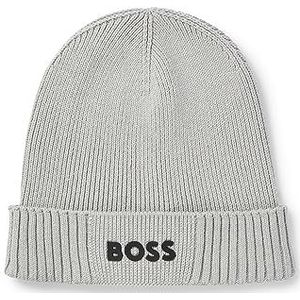 Boss Asic Gebreide muts open grey