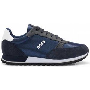 Hugo Boss, Schoenen, Heren, Blauw, 41 EU, Lage sneakers Parkour-l Runn