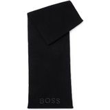 BOSS Dames Lara Scarf, Black1, One Size, zwart 1