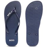 Hugo Boss - BOSS Logo Print - Teenslippers - Blauw - Heren