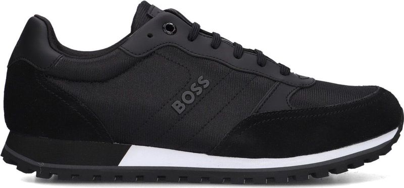 BOSS Parkour-L Runn Sneakers - Materiaalmix - Kunstleren Afwerking - Blauw