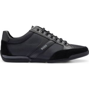 Boss Saturn Lowp Sneakers - Textiel - Heren - Zwart