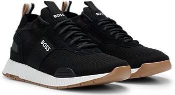 BOSS - Sneakers - Gebreide Bovenzijde - Suède Afwerkingen - Duurzame Grondstoffen