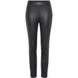 BOSS - Skinny-fit - Broek - Zwart - Hoge Taille, Gecoat Synthetisch Materiaal, Rits Opzij