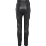 BOSS - Skinny-fit - Broek - Zwart - Hoge Taille, Gecoat Synthetisch Materiaal, Rits Opzij
