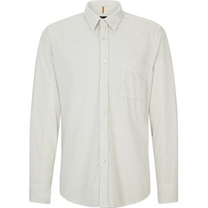 Hugo Boss Orange - Overhemd - Wit - Katoen - Regular Fit