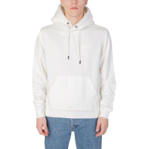 Hugo, Heren, Sweatshirts & Hoodies, Wit, Maat: XS Katoen,