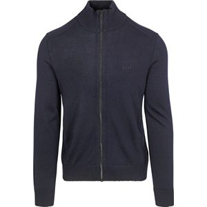 BOSS Avac Vest Wolblend Navy - Heren