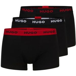 HUGO trunks (3-pack), heren boxers kort, antraciet grijs