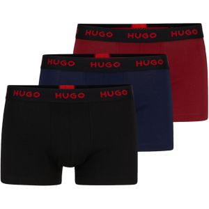 HUGO Triplet Pack voor heren, Rood/Marine/Zwart, S