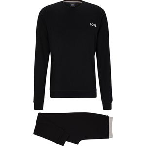 BOSS Long Set, heren lounge set, zwart