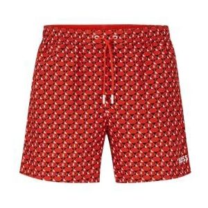 BOSS Vibe Swim Short voor heren, Helder Orange821, XL