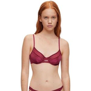 BOSS Vrouwen Underwire Bra Velvet Dark Red 605, 85B, Dark Red605, B