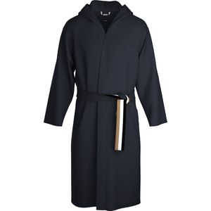 BOSS - Iconic French Terry Robe - Badjas - Donkerblauw - Zachte Sweatstof