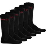 HUGO - 50510187 - Set van 6 Paar Korte Sokken - Zwart - Katoen