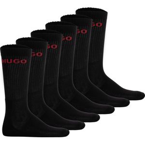 HUGO - 50510187 - Set van 6 Paar Korte Sokken - Zwart - Katoen