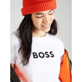 BOSS - T-shirt - Black - Korte Mouwen - Ronde Hals - Met Logo-opschrift