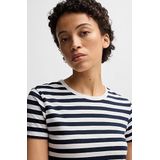 Boss Orange - Esla Striped - T-shirt - Gestreept - Kleur: Open Miscellaneous 992