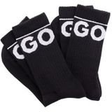 HUGO Freizeitsocken 2P QS RIB ICONIC CC (Packung, 2-Paar, 2er) mit kontrastfarbenen HUGO Schriftzug