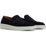 BOSS Suède Loafers Donkerblauw