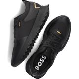 Boss - Jonah Runn - Lage Sneakers - Zwart - Leren en Nylon