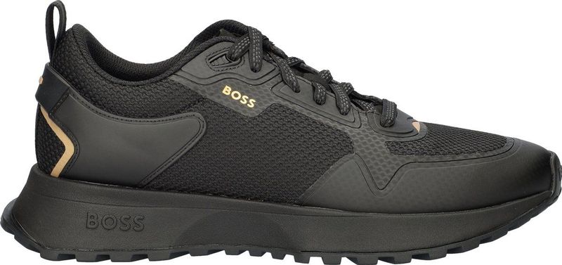 Boss - Jonah Runn - Lage Sneakers - Zwart - Leren en Nylon