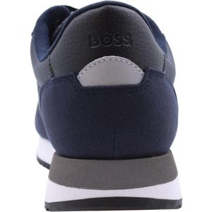 Boss Kai Runn Lage sneakers - Leren Sneaker - Heren - Blauw - Maat 43