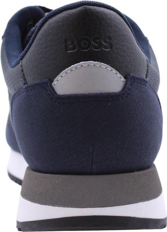 Boss Kai Runn Sneakers - Leren Sneaker - Heren - Blauw - Maat 42