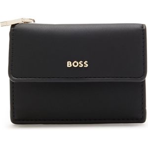 Hugo Boss Abelie Dames drukknop portemonnee Textiel - Zwart