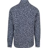 BOSS - Overhemd - Blauw - Casual-Fit - Linnen en Katoen