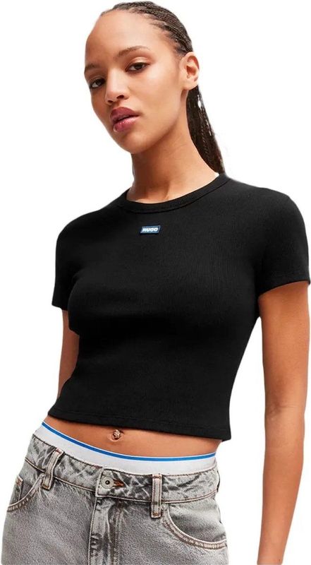 Hugo - Baby 01 T-shirt - Blauw - Katoen - Korte Mouwen