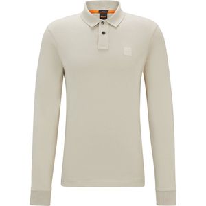 BOSS Passerby Polo Ecru Heren Longsleeve polo