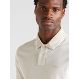 BOSS Orange Polo - Korte Mouw - Beige - 100% Katoen