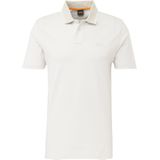 BOSS Orange Polo - Korte Mouw - Beige - 100% Katoen