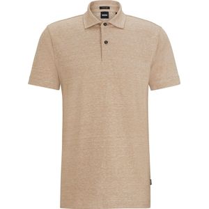 Hugo Boss, Heren, Tops, Beige, Maat: L Katoen,