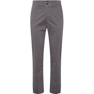 Tapered-fit satijnen chino van stretchkatoen