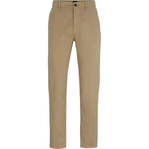 Hugo Boss - Chino Broek - Beige - Katoen/Elastaan