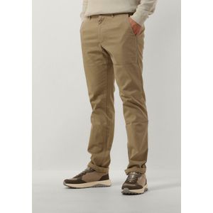BOSS - Regular Rise Chino Broek - Stretch Satin - Slim Fit - Zwart