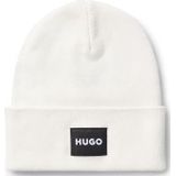 HUGO Xevon Beanie voor heren, Open White121, Eén maat