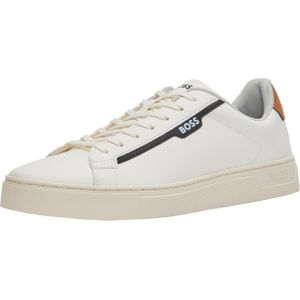 Boss Rhys Tenn Sneakers Leren Sneaker Heren Wit
