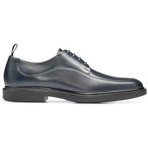 BOSS Heren Larry Derb veterschoenen van leer met naaddetails Maat, donkerblauw, 39 EU