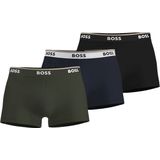 HUGO BOSS - Power - Boxershorts - Zwart - Olijfgroen - Blauw - 3-pack